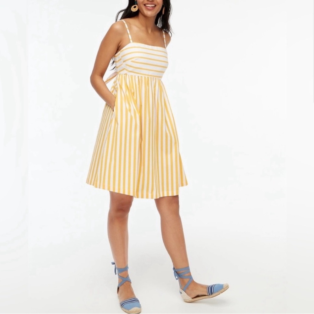 J. Crew Striped Tie Back Dress - Size 4